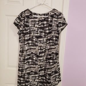 Mini black and white dress